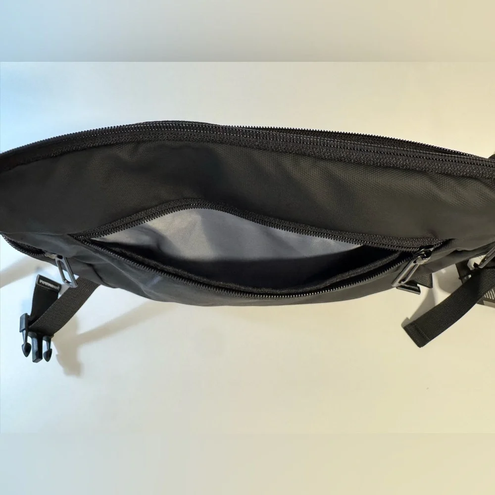 Mark Ryden Harvey Leather Waterproof Multifunctional Messenger Bag Black Mens